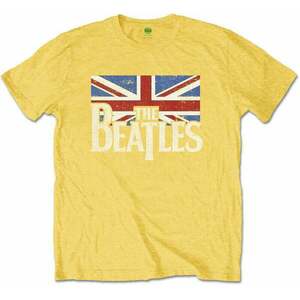 The Beatles Tričko Drop T Logo & Vintage Flag Kids Yellow 3 - 4 roky vyobraziť