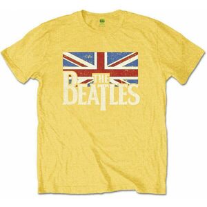 The Beatles Tričko Drop T Logo & Vintage Flag Kids Yellow 11 - 12 rokov vyobraziť