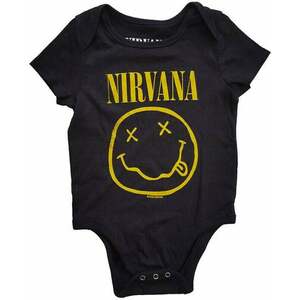 Nirvana Tričko Yellow Happy Face Kids Black 1 rok vyobraziť