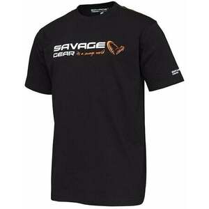 Savage Gear Tričko Signature Logo T-Shirt Black Ink L vyobraziť