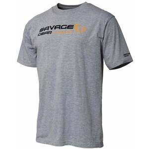 Savage Gear Tričko Signature Logo T-Shirt Grey Melange M vyobraziť