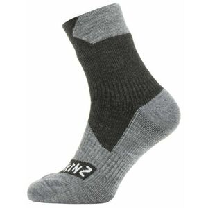 Sealskinz Waterproof All Weather Ankle Length Sock Black/Grey Marl M Cyklo ponožky vyobraziť