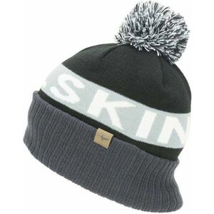 Sealskinz Water Repellent Cold Weather Bobble Hat Black/Grey/White/Black 2XL Čiapka vyobraziť