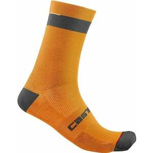 Castelli Alpha 18 Socks Brilliant Orange/Black S/M Cyklo ponožky vyobraziť