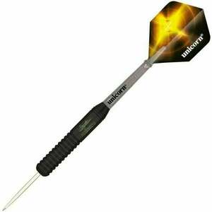 Unicorn Darts Black Brass Steeltip 24 g Šípky vyobraziť