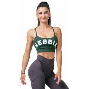 Nebbia Classic Hero Cut-Out Sports Bra Dark Green L Fitness bielizeň vyobraziť