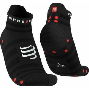 Compressport Pro Racing V4.0 Ultralight Run Low Black/Red T2 Bežecké ponožky vyobraziť