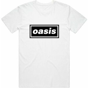 Oasis Tričko Decca Logo Unisex White 2XL vyobraziť