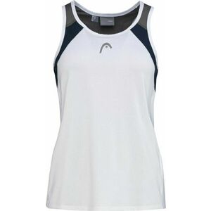 Head Club Jacob 22 Tank Top Women White/Dark Blue L Tenisové tričko vyobraziť