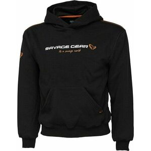 Savage Gear Mikina Junior Logo Hoodie Black Ink 10-12 vyobraziť