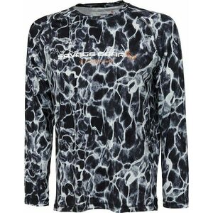 Savage Gear Tričko Night UV Long Sleeve T-Shirt Black Waterprint XL vyobraziť