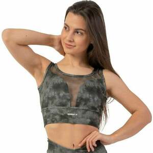 Nebbia ECO Camo Green Mesh Sports Bra "Breathe" Como Green S Fitness bielizeň vyobraziť