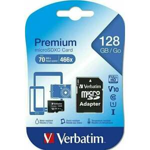 Verbatim SDXC 128GB micro Premium Micro SDXC 128 GB Pamäťová karta vyobraziť