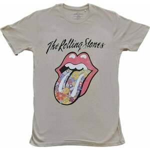 The Rolling Stones Tričko Flowers Tongue Unisex Sand M vyobraziť