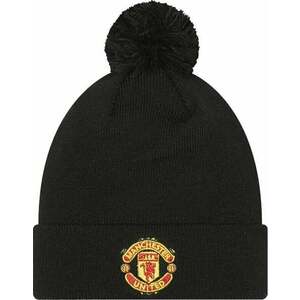 Manchester United FC Kids Wordmark Bobble Beanie Black Child Čiapka vyobraziť