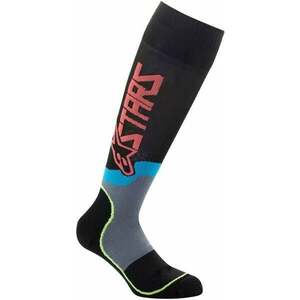 Alpinestars Ponožky MX Plus-2 Socks Black/Yellow Fluorescent/Coral M vyobraziť