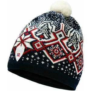 Dale of Norway Winterland Unisex Merino Wool Hat Navy/Off White/Raspberry UNI Lyžiarska čiapka vyobraziť