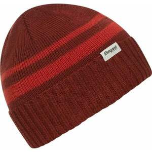 Bergans Striped V2 Beanie Chianti Red/Dark Brick UNI Lyžiarska čiapka vyobraziť