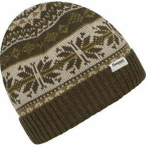 Bergans Jacquard Beanie Dark Olive Green/Olive Green/Chalk Sand UNI Lyžiarska čiapka vyobraziť