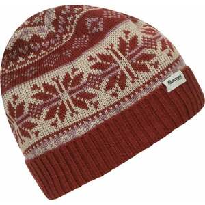 Bergans Jacquard Beanie Chianti Red/Lilac Chalk/Chalk Sand UNI Lyžiarska čiapka vyobraziť