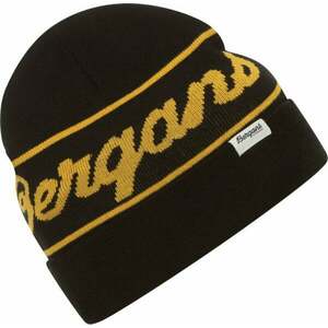 Bergans Bergans Logo Beanie Black/Light Golden Yellow UNI Lyžiarska čiapka vyobraziť