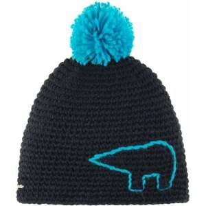 Eisbär Jay Pompon Beanie Black/Blue UNI Lyžiarska čiapka vyobraziť