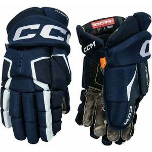 CCM Tacks AS-V SR 15 Navy/White Hokejové rukavice vyobraziť