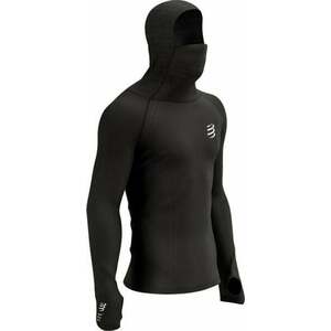 Compressport 3D Thermo UltraLight Racing Hoodie Black S Bežecké tričko s dlhým rukávom vyobraziť