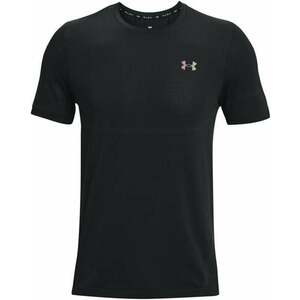 Under Armour Men's UA Rush Seamless Legacy Black/Black S Fitness tričko vyobraziť