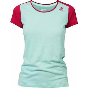 Rafiki Chulilla Lady Short Sleeve Eggshell Blue/Earth Red 40 Tričko vyobraziť