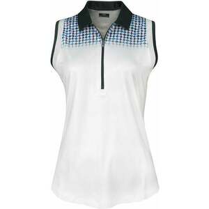 Callaway Womens Engineered Evanescent Geo Sleeveless Brilliant White L Polo košeľa vyobraziť