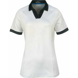 Callaway Womens Short Sleeve V-Placket Colourblock Brilliant White XL Polo košeľa vyobraziť