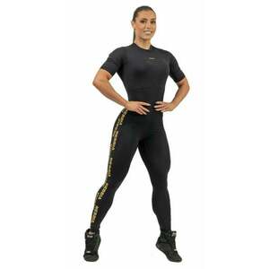 Nebbia Intense Golden Overal Black S Fitness nohavice vyobraziť