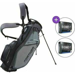 Big Max Dri Lite Feather SET Stand Bag Grey/Black vyobraziť