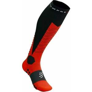 Compressport Ski Mountaineering Full Black/Red T1 Bežecké ponožky vyobraziť