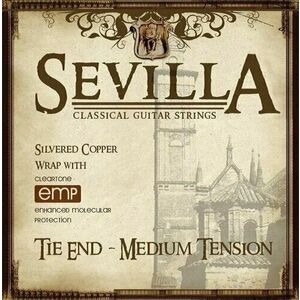 Sevilla Medium Tension Tie End Nylonové struny pre klasickú gitaru vyobraziť