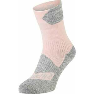 Sealskinz Bircham Waterproof All Weather Ankle Length Sock Rose/Grey Marl M Cyklo ponožky vyobraziť