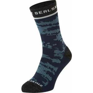 Sealskinz Reepham Mid Length Jacquard Active Sock Navy/Grey/Cream S/M Cyklo ponožky vyobraziť