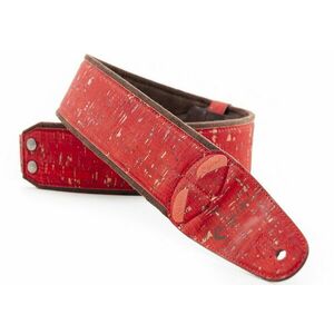 RightOnStraps Cork Gitarový pás Red vyobraziť