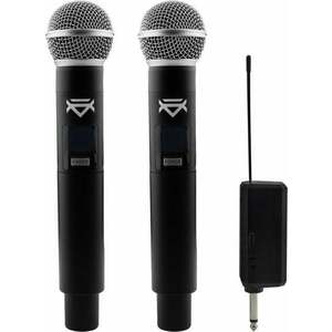 Veles-X Dual Wireless Handheld Microphone Party Karaoke System with Receiver Bezdrôtový set 195 - 211 MHz vyobraziť