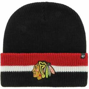 Chicago Blackhawks Split Cuff Knit Black UNI Čiapka vyobraziť