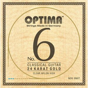 Optima NO6.GNHT No.6 24K Gold High Nylon Nylonové struny pre klasickú gitaru vyobraziť