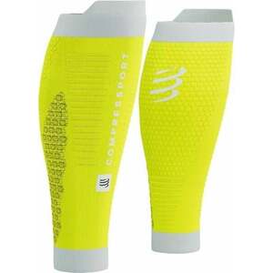 Compressport R2 3.0 Yellow/White T2 Bežecké návleky na lýtka vyobraziť