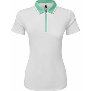 Footjoy Colour Block Lisle White/Mint L Polo košeľa vyobraziť