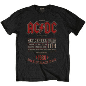 AC/DC Tričko Minnesota '80 Unisex Black 2XL vyobraziť