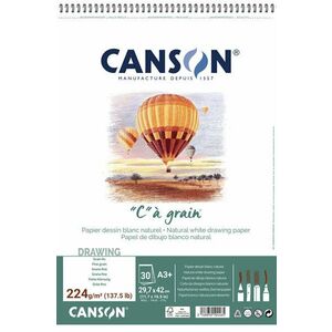 Canson Sp Càgrain Skicár A3 224 g White vyobraziť