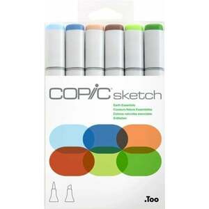 Copic Sketch Fixky Earth Essentials 6 ks vyobraziť