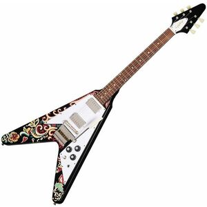 Epiphone Jimi Hendrix Love Drops Flying V Black Elektrická gitara vyobraziť