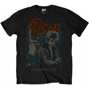 David Bowie Tričko 1972 World Tour Unisex Black 2XL vyobraziť