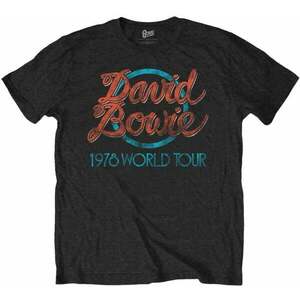 David Bowie Tričko 1978 World Tour Unisex Black XL vyobraziť